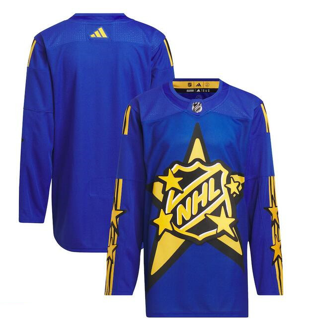 Men's All-Star Game 2024 Blue adidas x drew house Primegreen Stitched Hockey Jersey